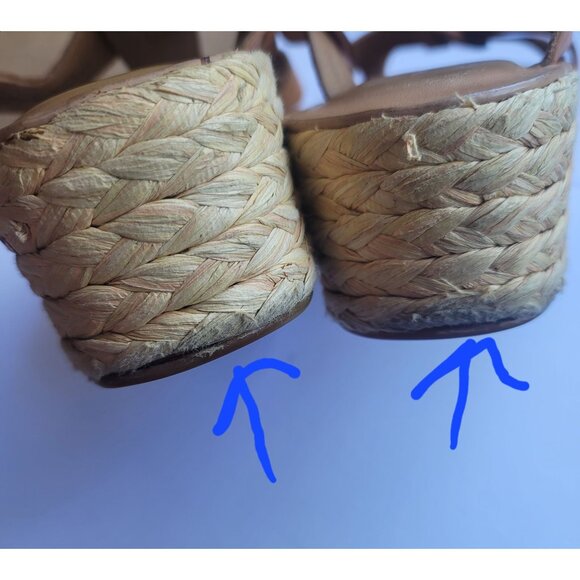 Kork-Ease Stylish Platform Wedge Crisscross Straps Open Toe Sandals. Size 9 - Picture 12 of 12